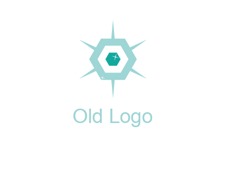 hexagon gemstones jewelry logo