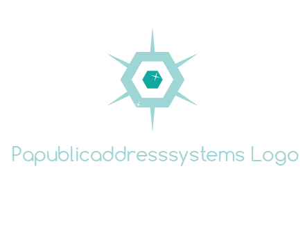 hexagon gemstones jewelry logo