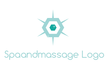 hexagon gemstones jewelry logo