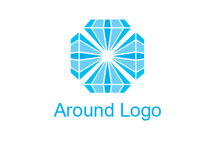 diamonds in square jewelry logo