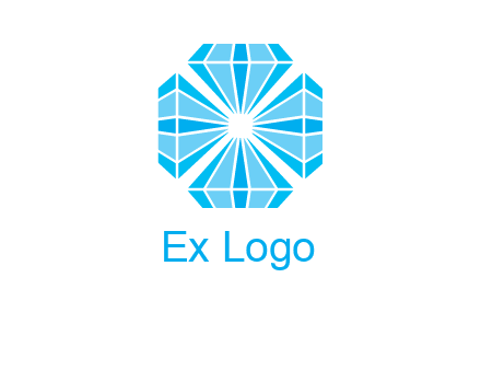 diamonds in square jewelry logo