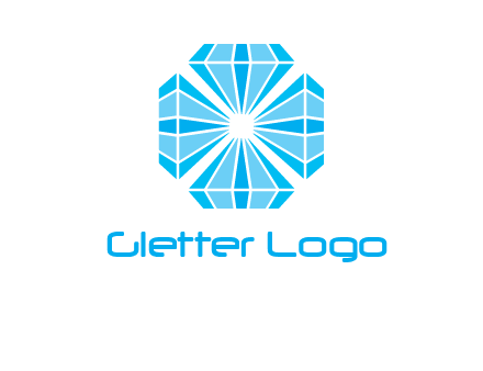 diamonds in square jewelry logo