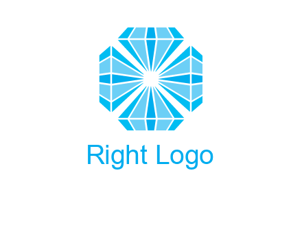 diamonds in square jewelry logo