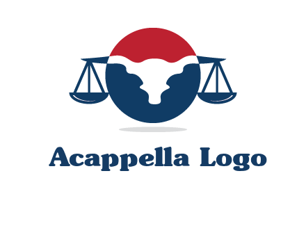 bull face scale law logo