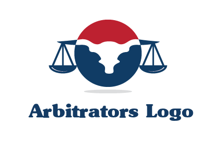 bull face scale law logo