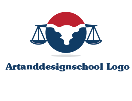 bull face scale law logo