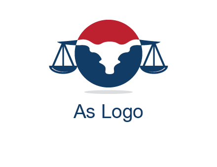 bull face scale law logo