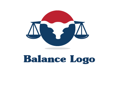 bull face scale law logo