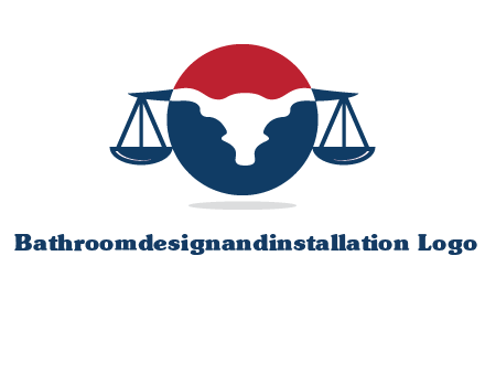 bull face scale law logo