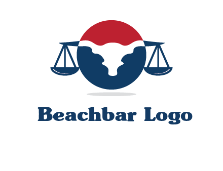 bull face scale law logo