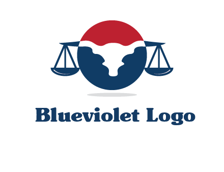 bull face scale law logo