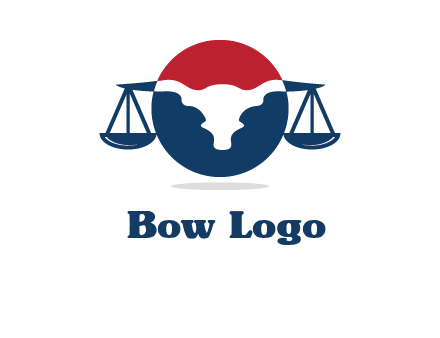 bull face scale law logo