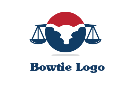 bull face scale law logo
