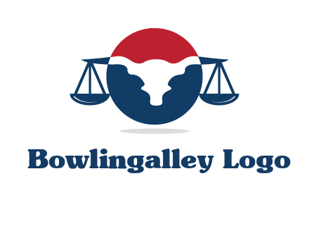 bull face scale law logo