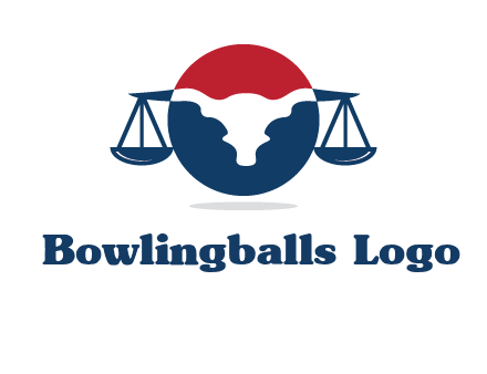 bull face scale law logo