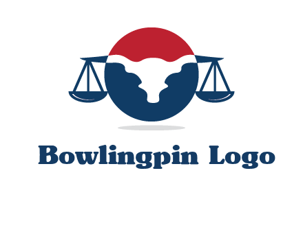 bull face scale law logo