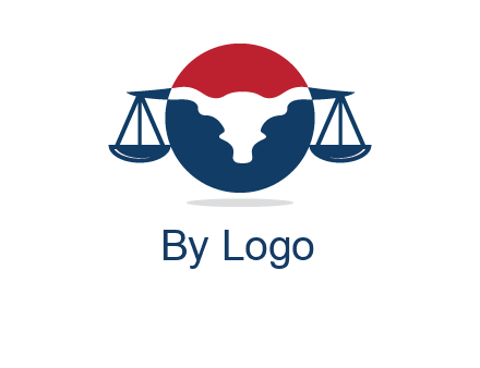 bull face scale law logo