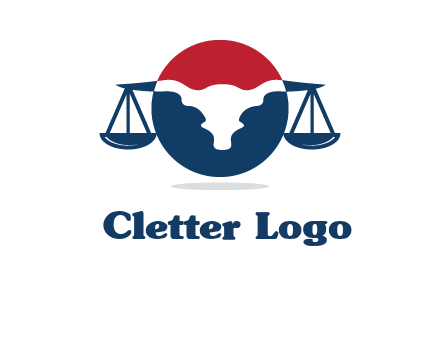 bull face scale law logo
