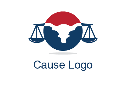 bull face scale law logo