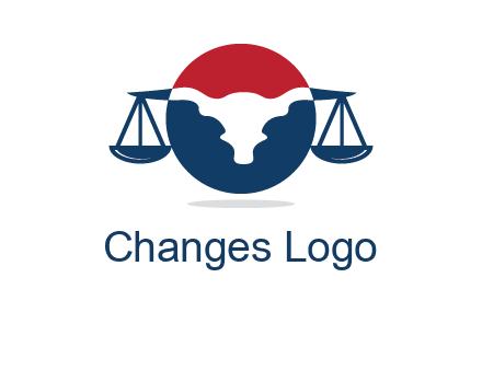 bull face scale law logo