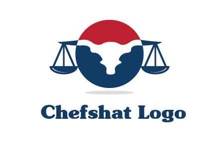 bull face scale law logo