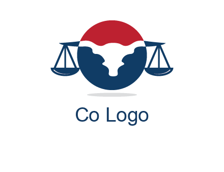 bull face scale law logo