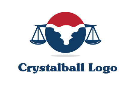 bull face scale law logo