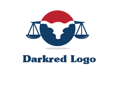 bull face scale law logo