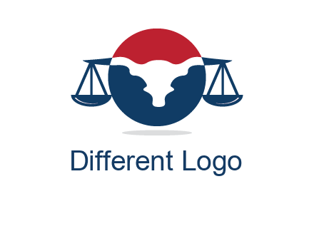 bull face scale law logo