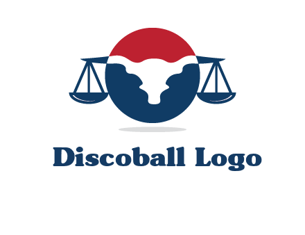 bull face scale law logo