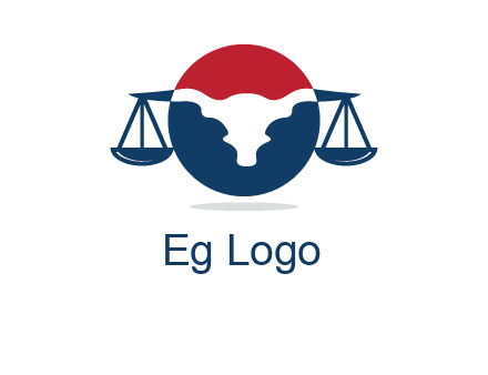 bull face scale law logo