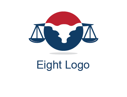 bull face scale law logo