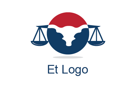 bull face scale law logo