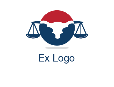 bull face scale law logo