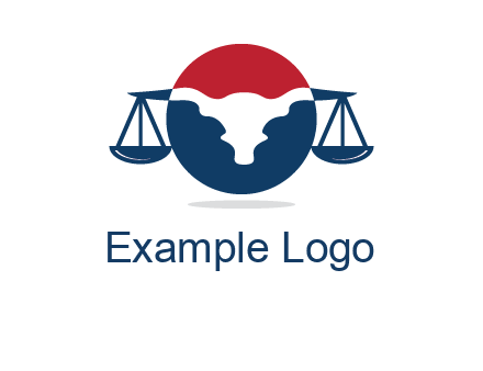 bull face scale law logo