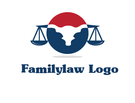 bull face scale law logo