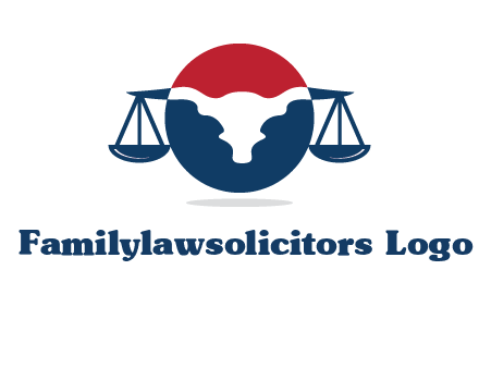 bull face scale law logo