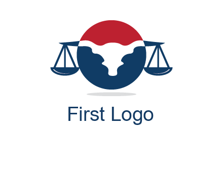 bull face scale law logo