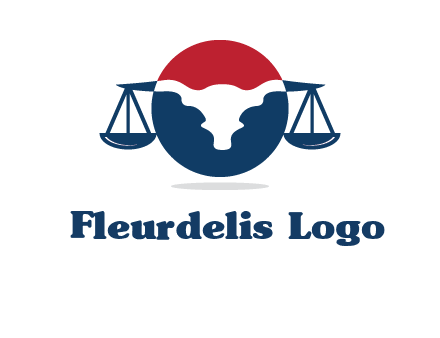 bull face scale law logo