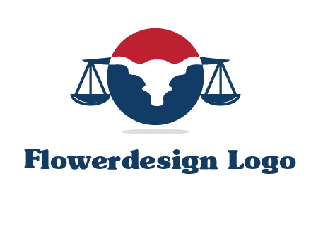 bull face scale law logo