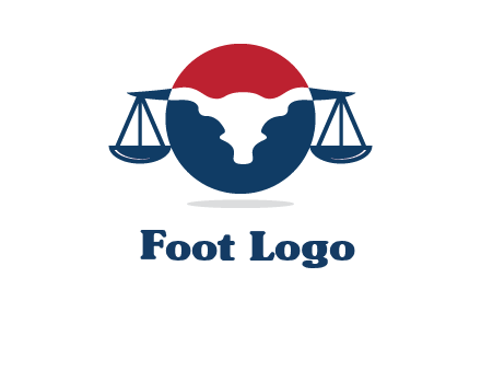 bull face scale law logo