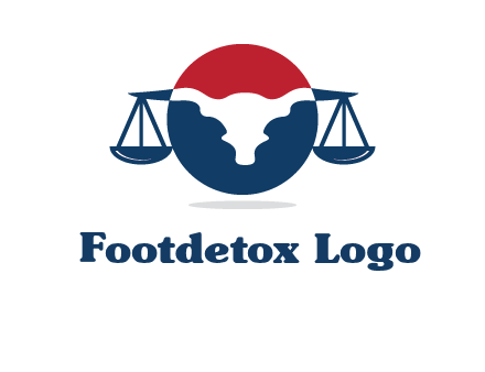 bull face scale law logo