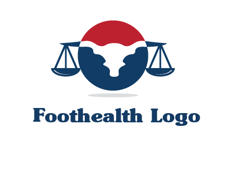bull face scale law logo