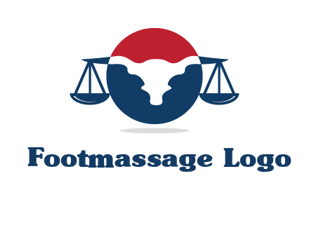 bull face scale law logo