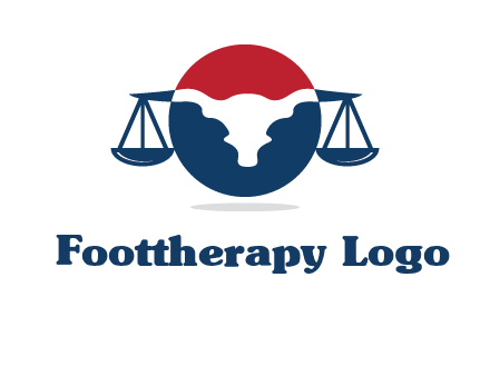 bull face scale law logo