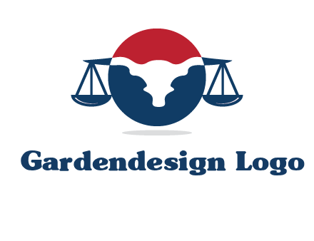 bull face scale law logo
