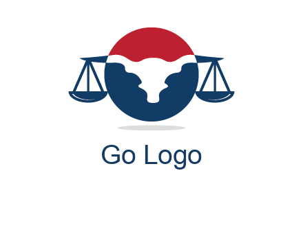 bull face scale law logo