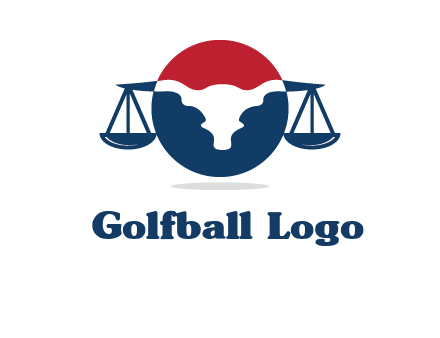 bull face scale law logo