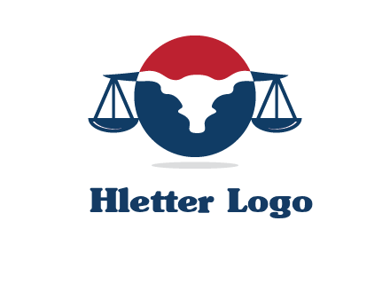bull face scale law logo