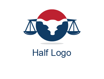 bull face scale law logo